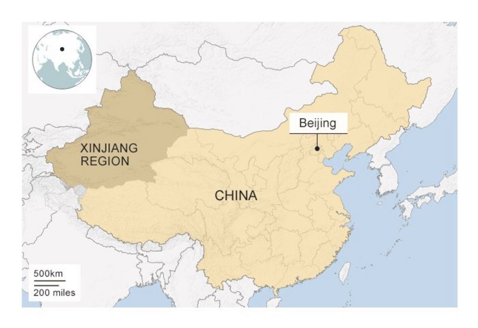 vẻ đẹp con gái tân cương